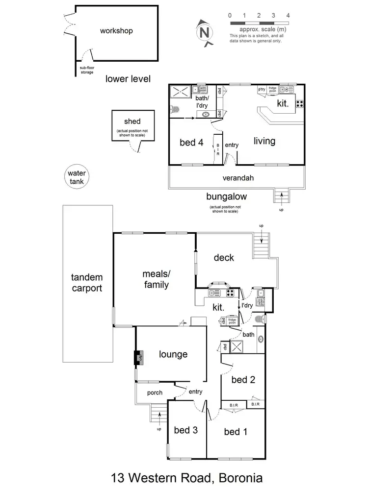 Floorplan of Homely house listing, 13 Western Road, Boronia VIC 3155