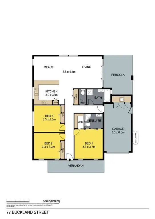 Floorplan of Homely house listing, 77 Buckland Street, Epsom VIC 3551