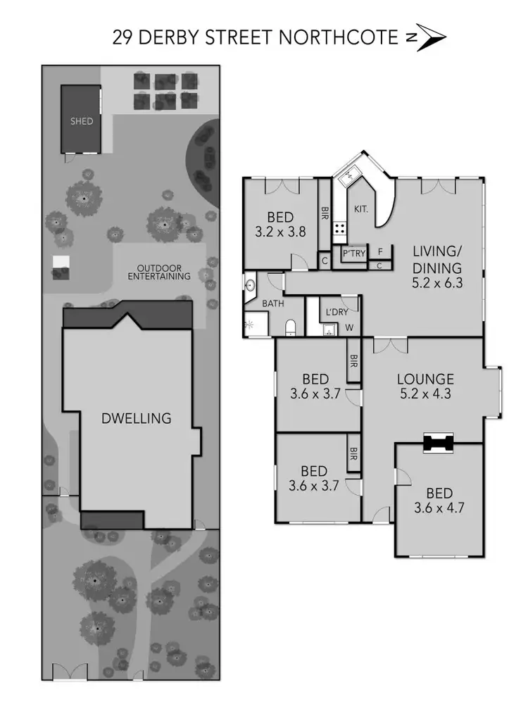 Floorplan of Homely house listing, 29 Derby Street, Northcote VIC 3070