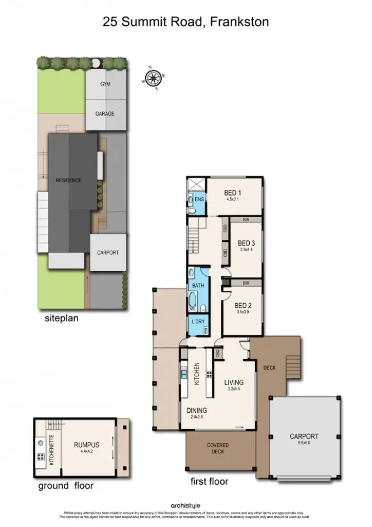 Floorplan of Homely house listing, 25 Summit Road, Frankston VIC 3199