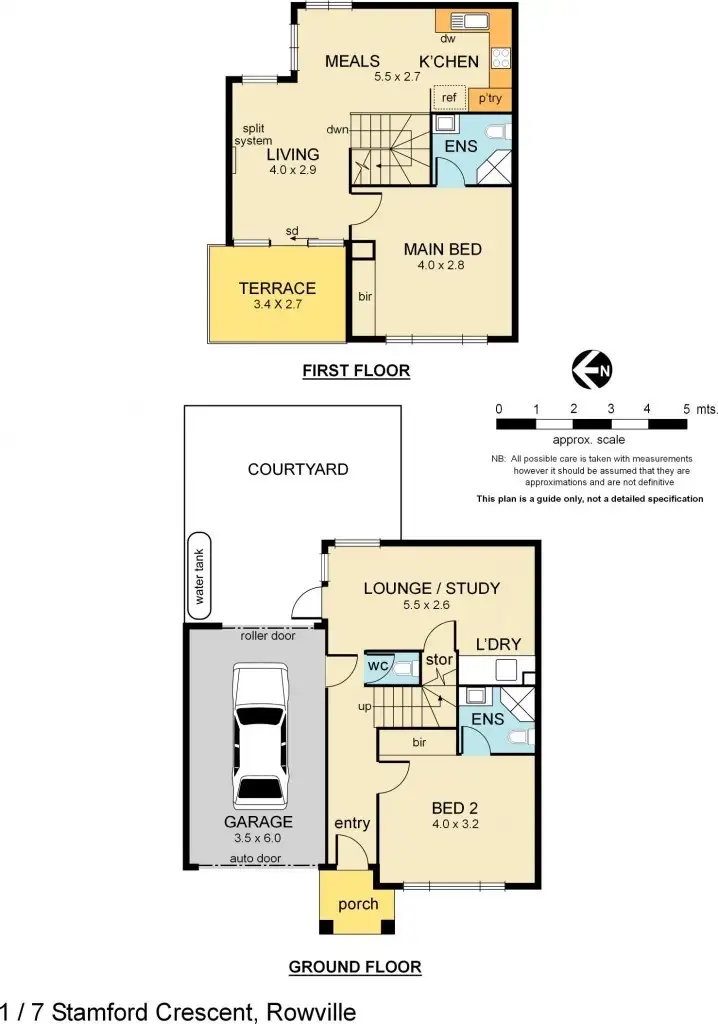 Floorplan of Homely townhouse listing, 1/7 Stamford Crescent, Rowville VIC 3178