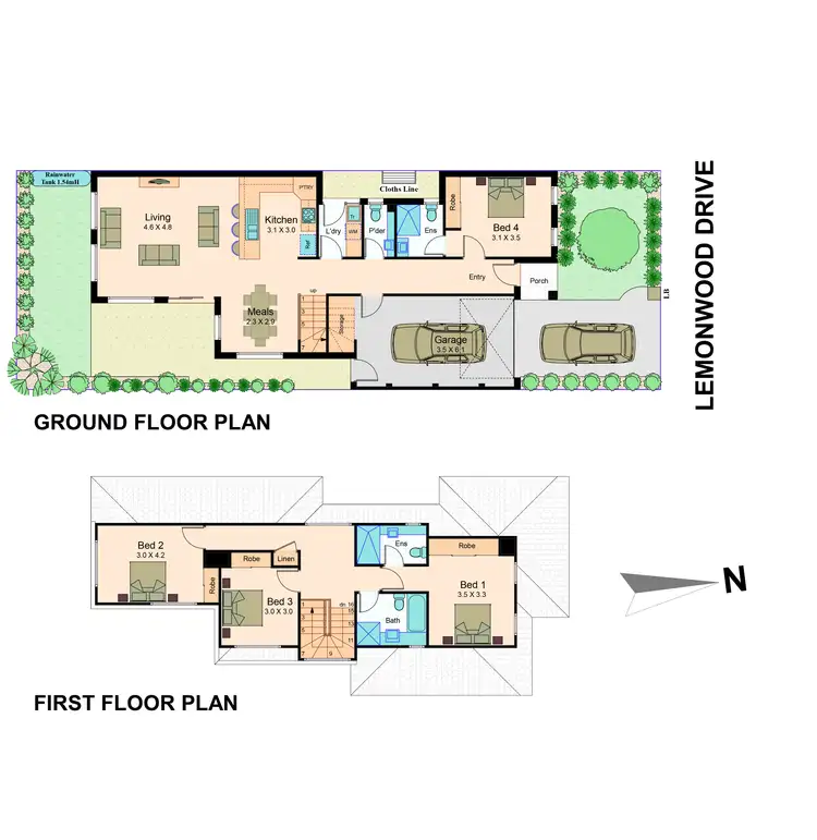 Floorplan of Homely house listing, Lot 1308 Lemonwood Drive, Greenvale VIC 3059