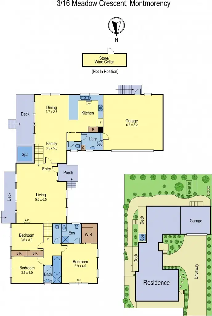 Floorplan of Homely townhouse listing, 3/16 Meadow Cres, Montmorency VIC 3094