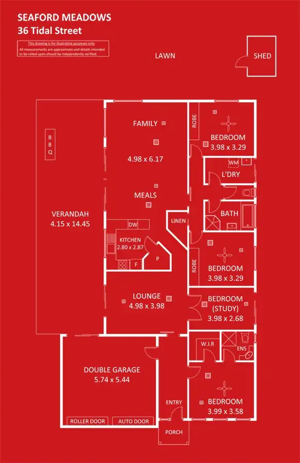 Floorplan of Homely house listing, 36 Tidal Street, Seaford Meadows SA 5169