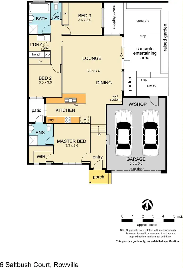 Floorplan of Homely townhouse listing, 6 Saltbush Court, Rowville VIC 3178