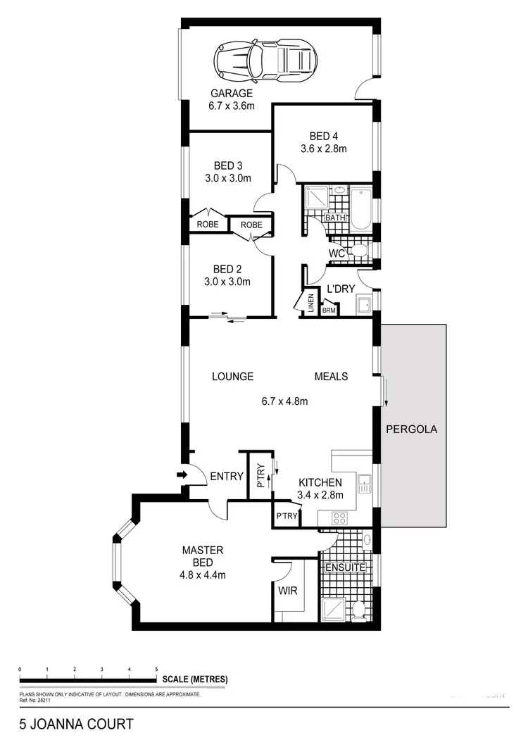 Floorplan of Homely house listing, 5 Joanna Court, Strathdale VIC 3550