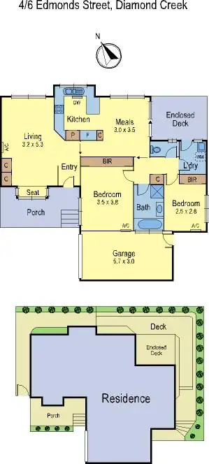 Floorplan of Homely house listing, 4/6 Edmonds Street, Diamond Creek VIC 3089