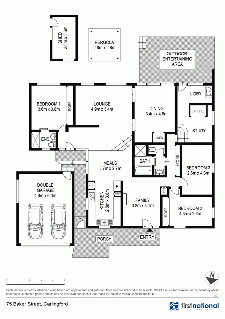 Floorplan of Homely house listing, 75 Baker Street, Carlingford NSW 2118