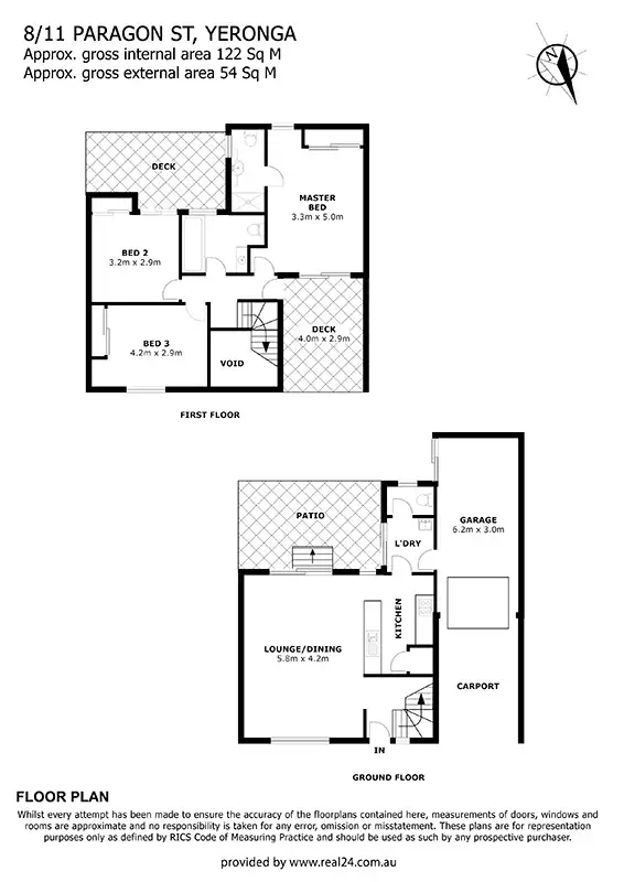 Floorplan of Homely townhouse listing, 8/11 Paragon Street, Yeronga QLD 4104