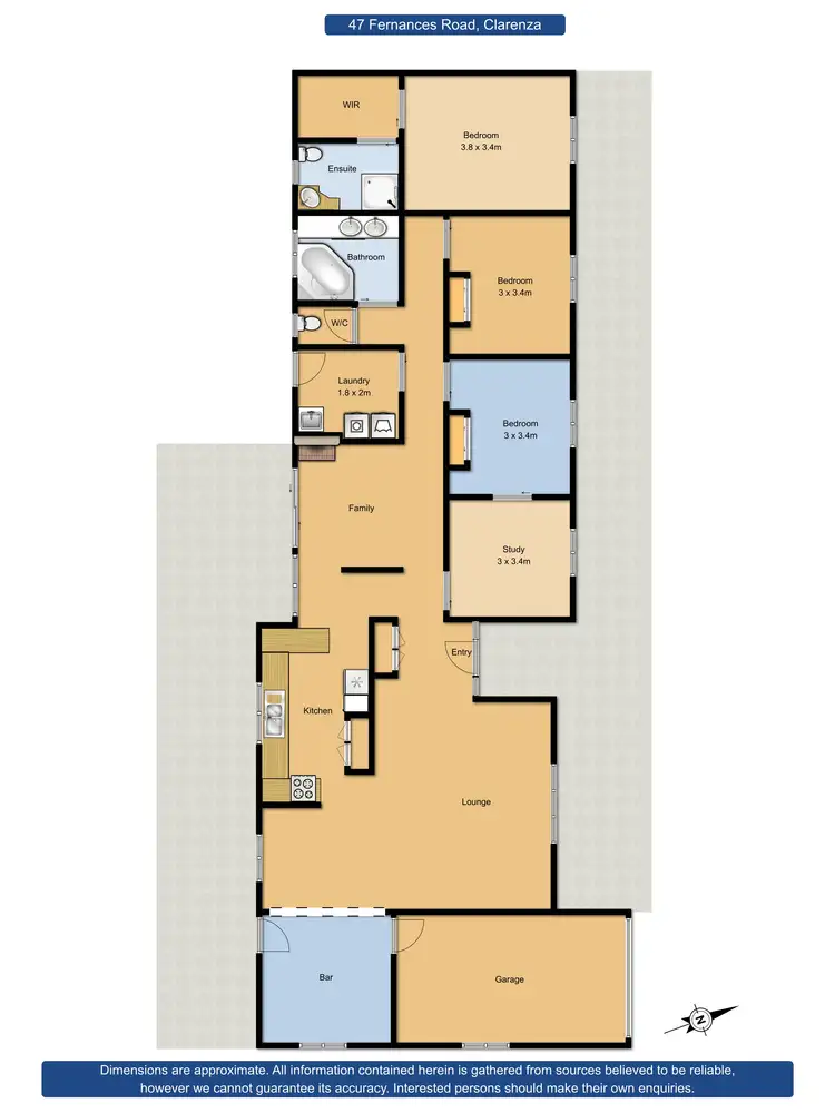 Floorplan of Homely rural property listing, 47 Fernance Road, Clarenza NSW 2460