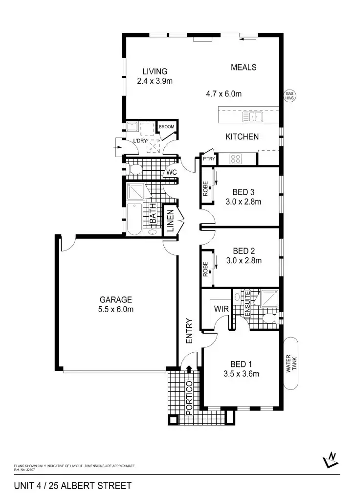 Floorplan of Homely house listing, 4/25 Albert Street, West Bendigo VIC 3550