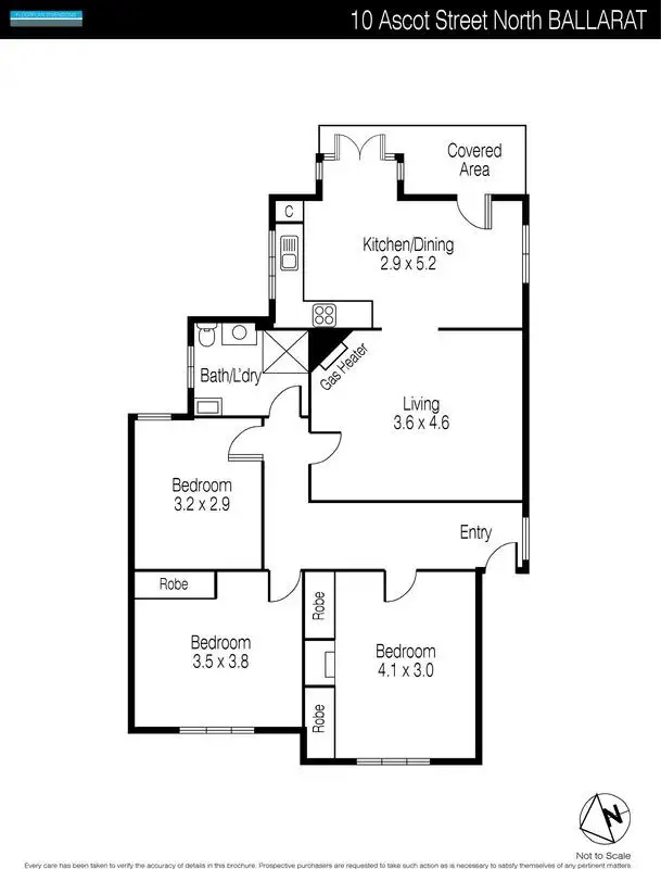 Floorplan of Homely house listing, 10 Ascot Street, Ballarat VIC 3350