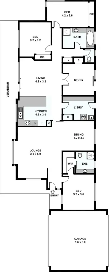Floorplan of Homely unit listing, 1/106 Beleura Hill Road, Mornington VIC 3931