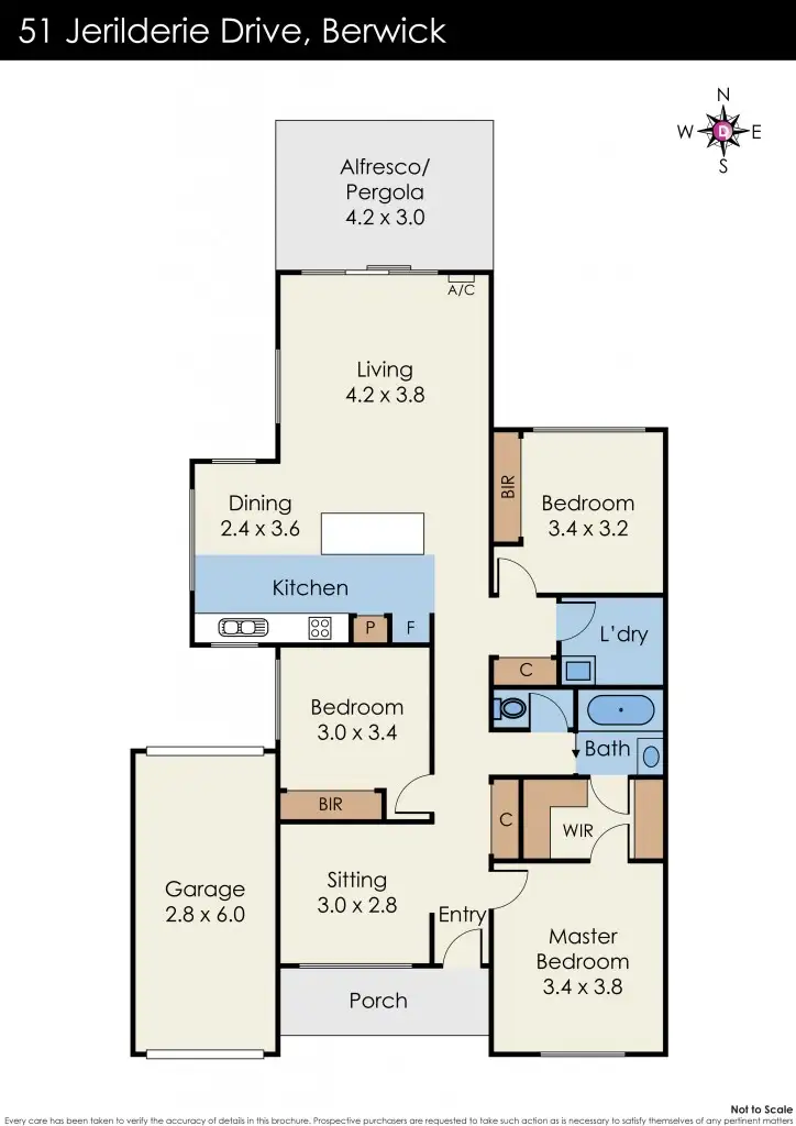 Floorplan of Homely house listing, 51 Jerilderie Drive, Berwick VIC 3806
