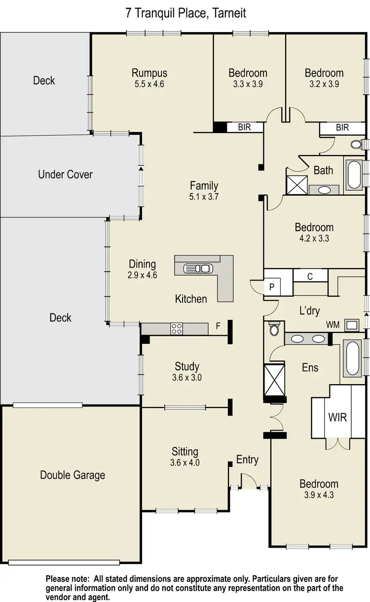 Floorplan of Homely house listing, 7 Tranquil Place, Tarneit VIC 3029