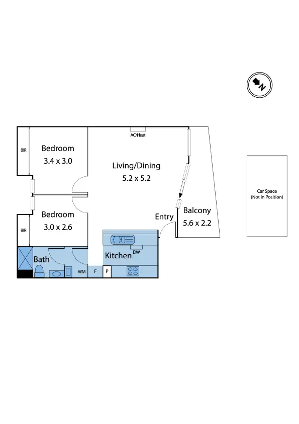Floorplan of Homely apartment listing, 4/75 Droop Street, Footscray VIC 3011
