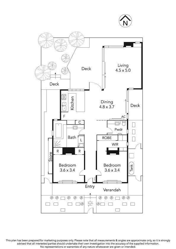 Floorplan of Homely house listing, 32 Ovens Street, Yarraville VIC 3013