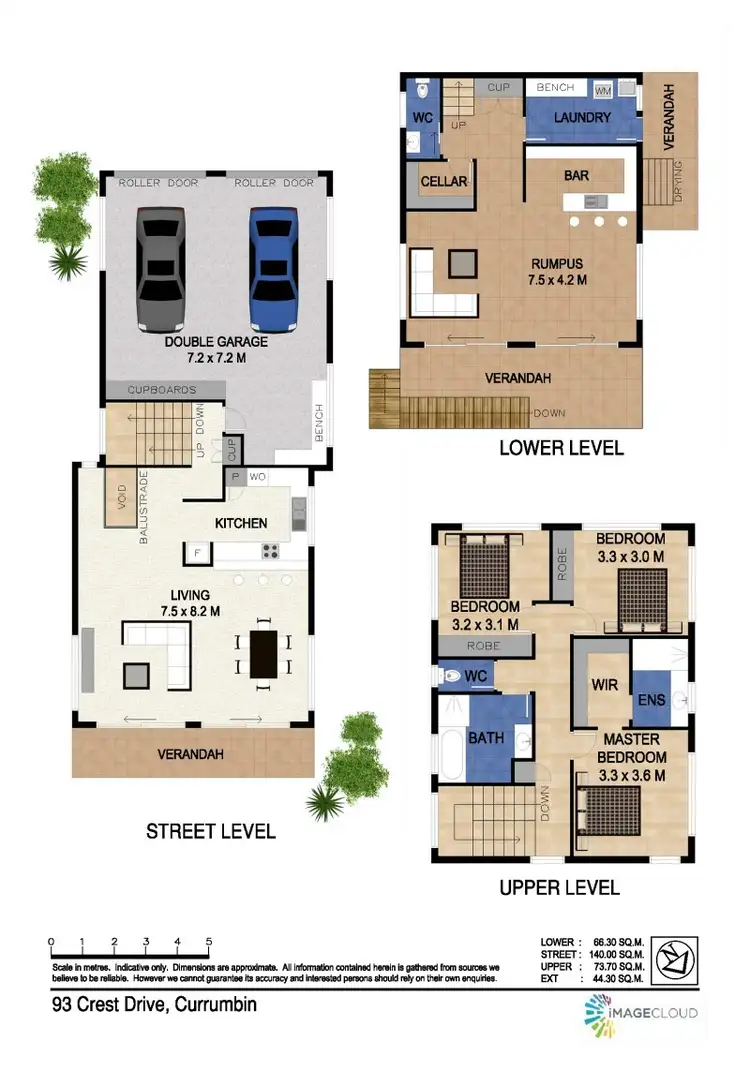Floorplan of Homely house listing, 93 Crest Drive, Currumbin QLD 4223