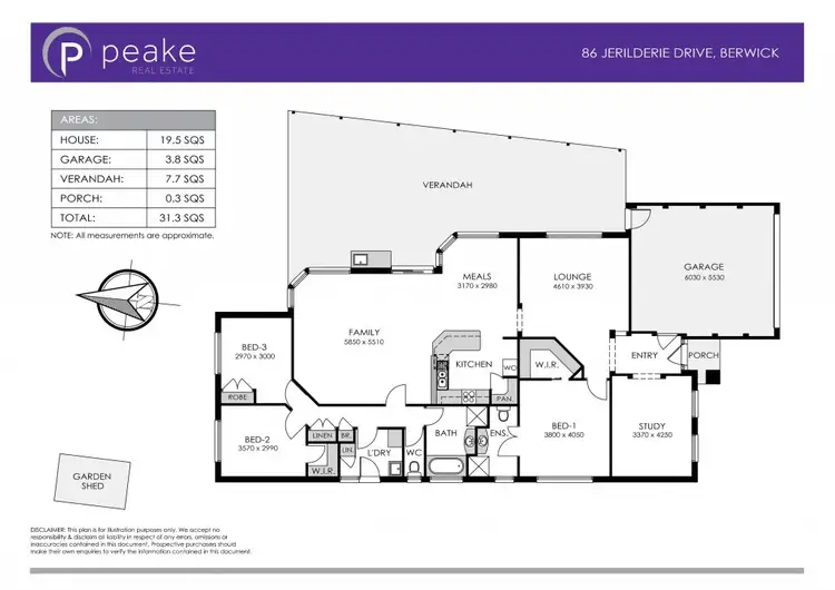 Floorplan of Homely house listing, 86 Jerilderie Drive, Berwick VIC 3806