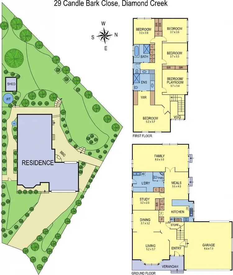 Floorplan of Homely house listing, 29 Candlebark Close, Diamond Creek VIC 3089