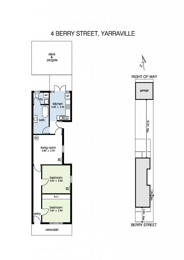 Floorplan of Homely house listing, 4 Berry Street, Yarraville VIC 3013