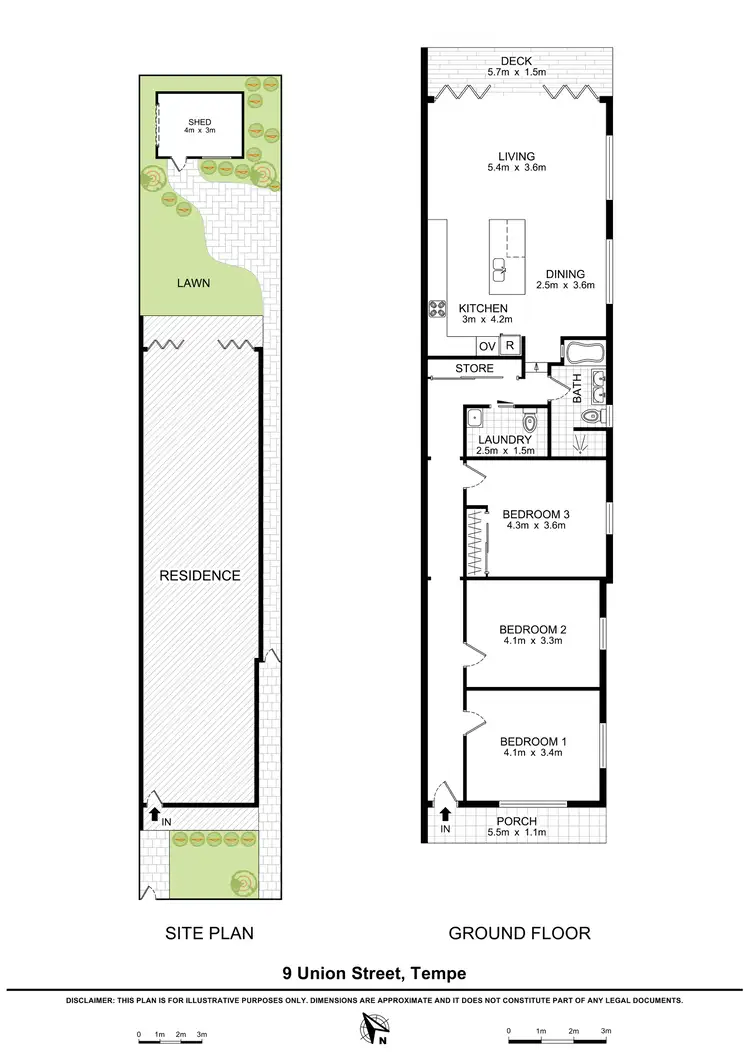 Floorplan of Homely house listing, 9 Union Street, Tempe NSW 2044