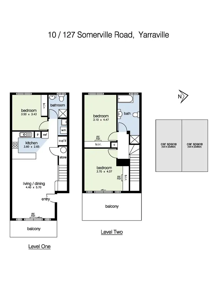 Floorplan of Homely townhouse listing, 10/127 Somerville Road, Yarraville VIC 3013