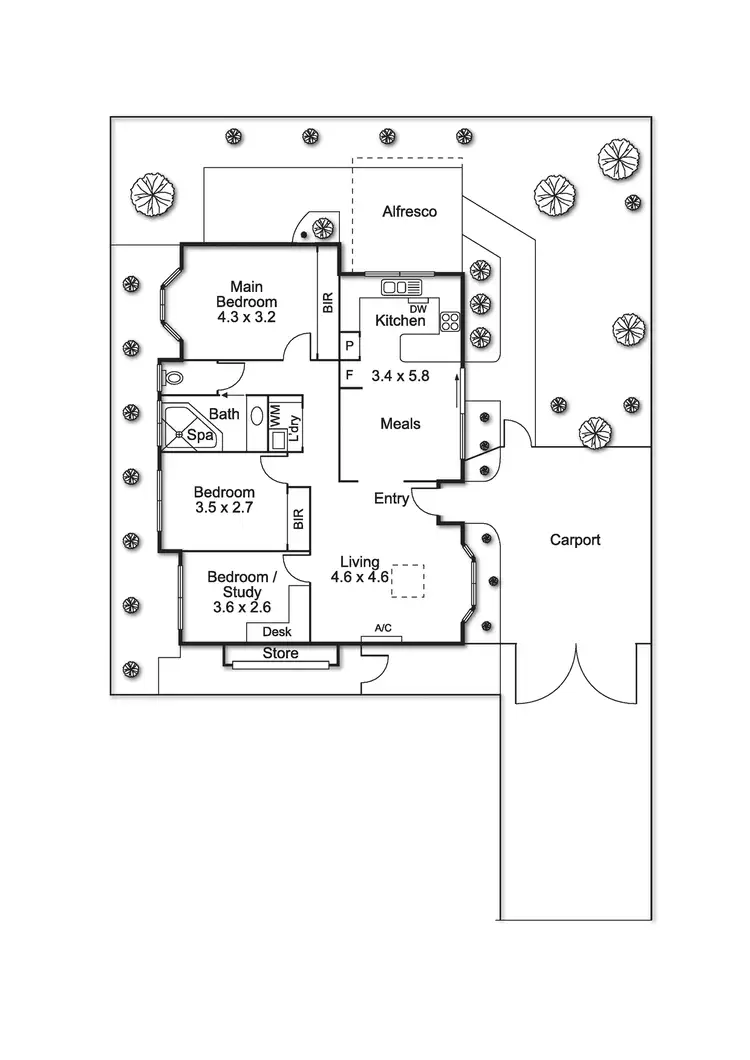 Floorplan of Homely unit listing, 2/27 Wheeler Street, Ormond VIC 3204
