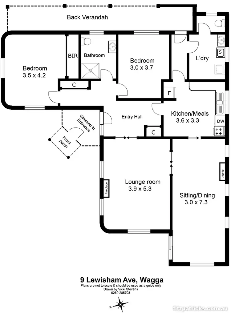 Floorplan of Homely house listing, 9 Lewisham Avenue, Wagga Wagga NSW 2650