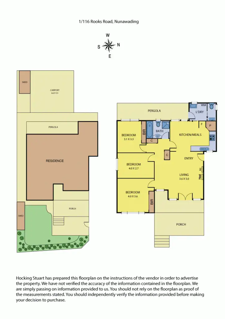 Floorplan of Homely unit listing, 1/116 Rooks Road, Nunawading VIC 3131