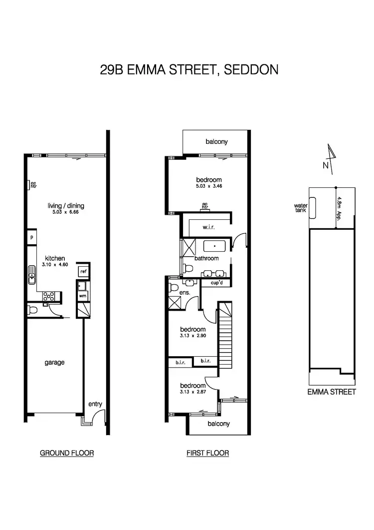 Floorplan of Homely house listing, 29B Emma Street, Seddon VIC 3011