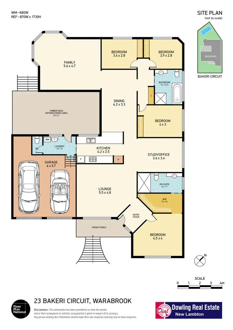 Floorplan of Homely house listing, 23 Bakeri Circuit, Warabrook NSW 2304