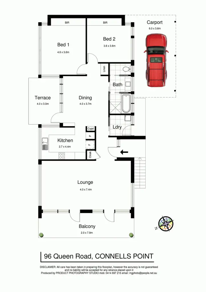 Floorplan of Homely house listing, 96 Queens Road, Connells Point NSW 2221
