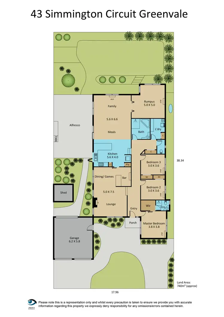 Floorplan of Homely house listing, 43 Simmington Circuit, Greenvale VIC 3059
