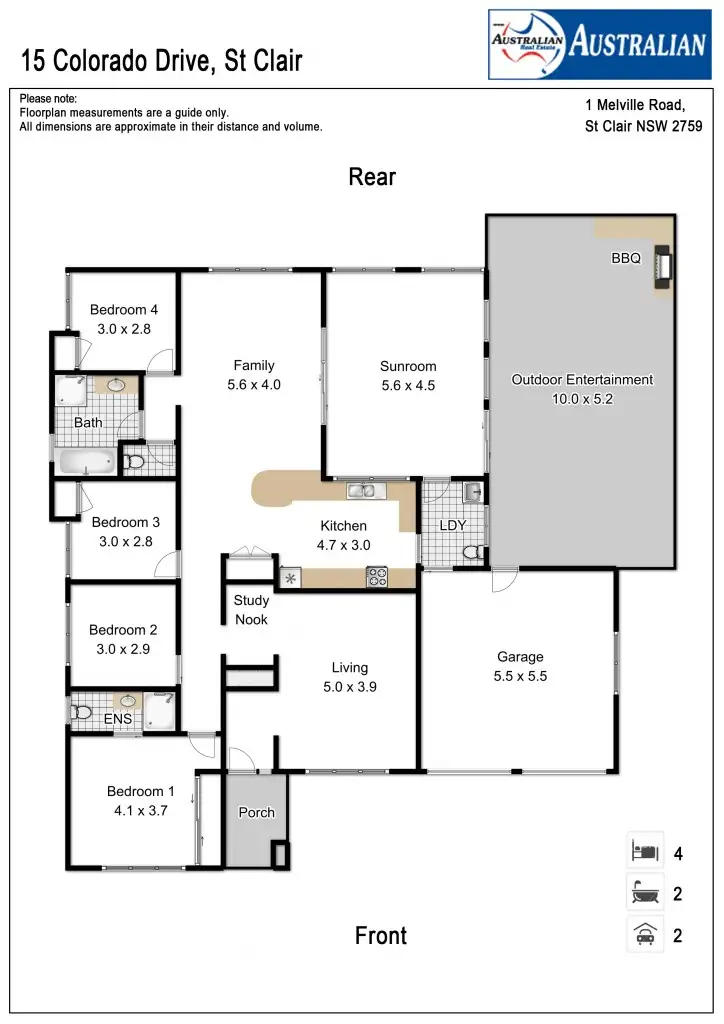 Floorplan of Homely house listing, 15 Colorado Drive, St Clair NSW 2759