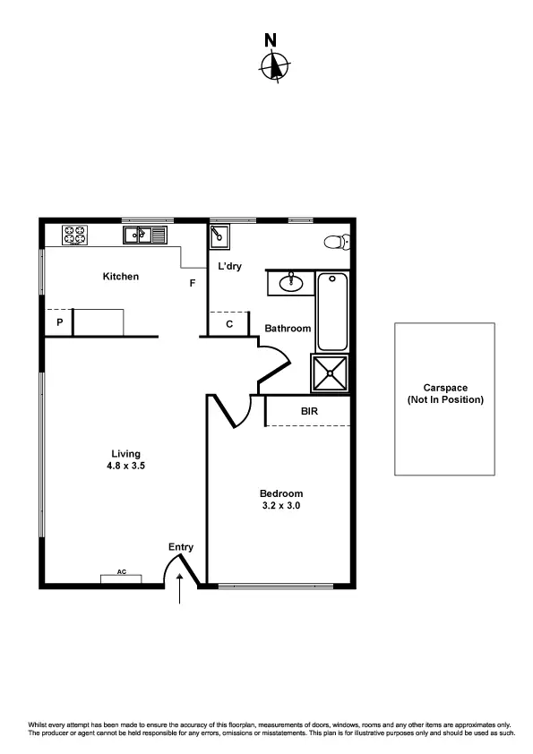 Floorplan of Homely apartment listing, 3/21 Mulga Street, Altona VIC 3018