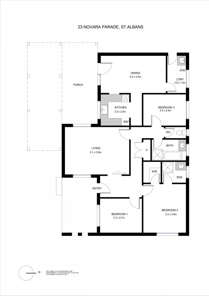 Floorplan of Homely house listing, 23 Novara Parade, St Albans VIC 3021