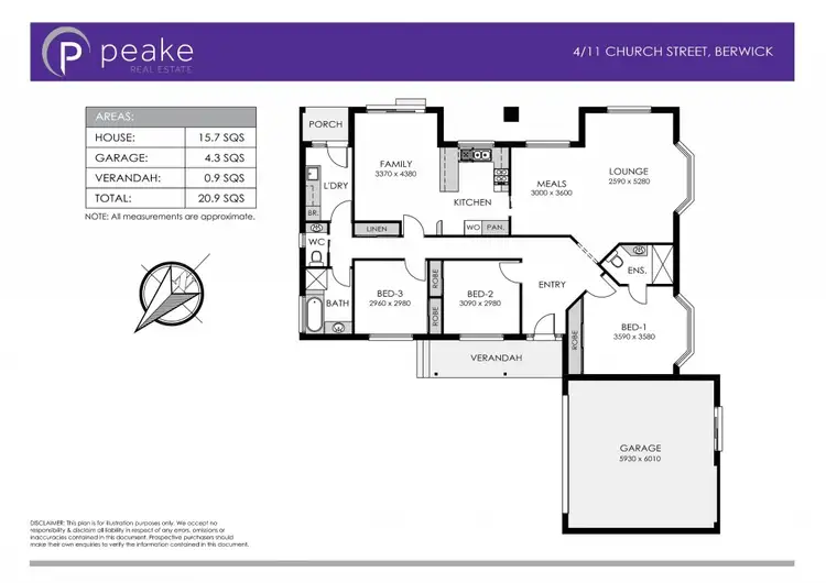 Floorplan of Homely unit listing, 4/11 Church Street, Berwick VIC 3806