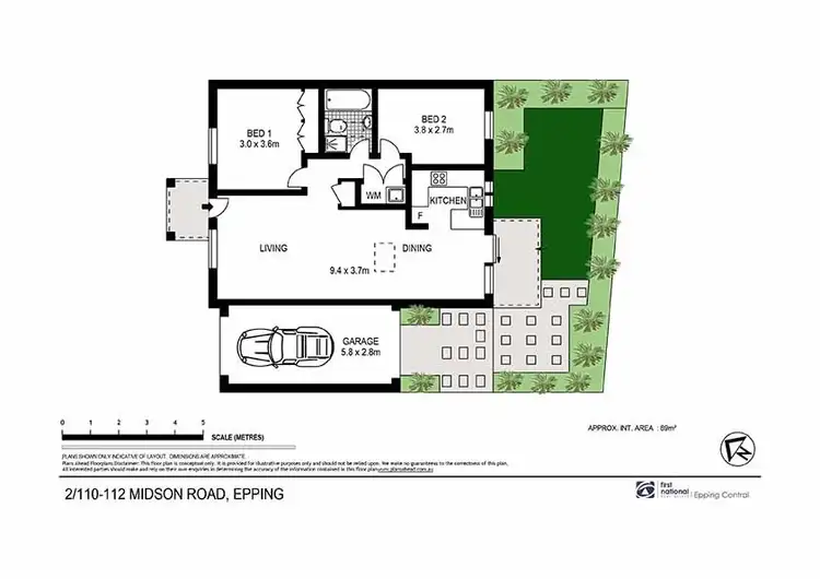 Floorplan of Homely villa listing, 2/110 Midson Road, Epping NSW 2121