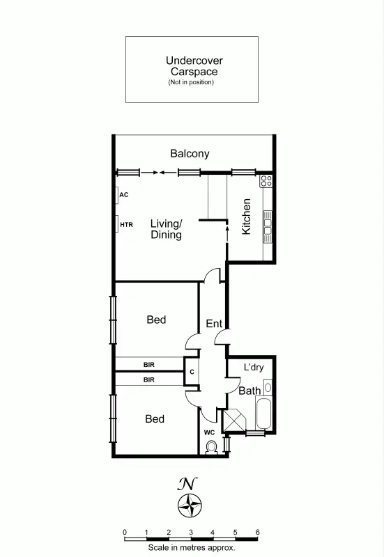 Floorplan of Homely apartment listing, 13/379 Dandenong Road, Armadale VIC 3143
