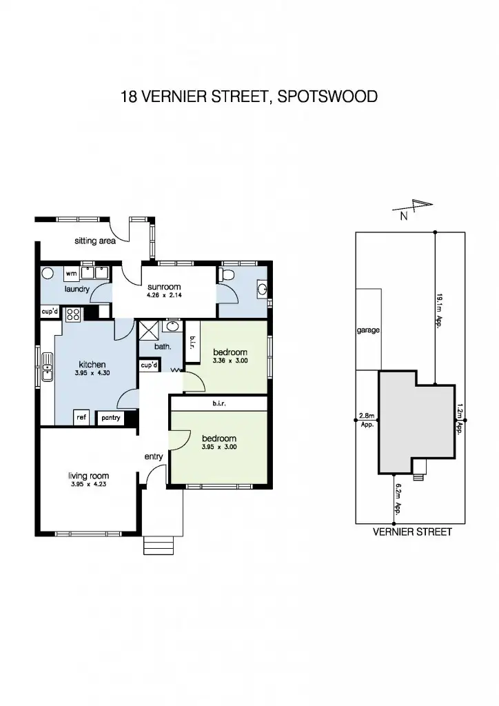 Floorplan of Homely house listing, 18 Vernier Street, Spotswood VIC 3015