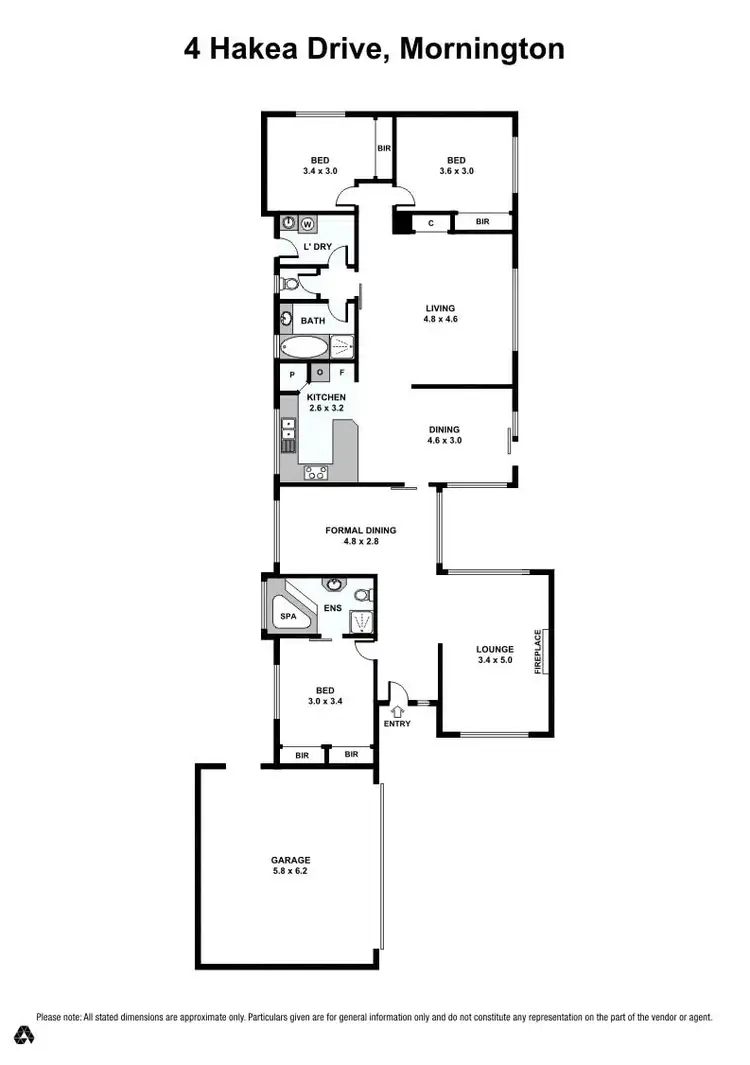 Floorplan of Homely house listing, 4 Hakea Drive, Mount Martha VIC 3934