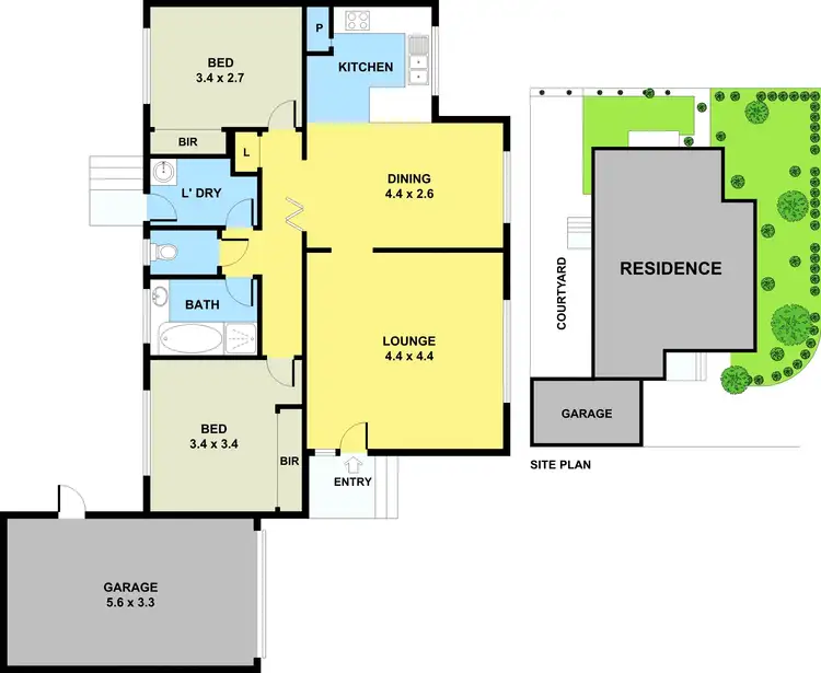 Floorplan of Homely unit listing, 2/8 Kirk Street, Ringwood VIC 3134