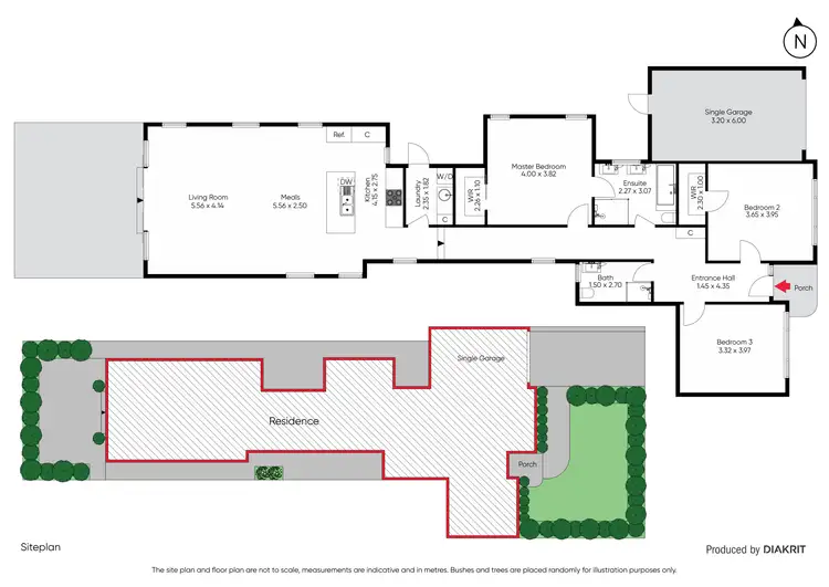 Floorplan of Homely semi-detached listing, 299 Bambra Road, Caulfield South VIC 3162