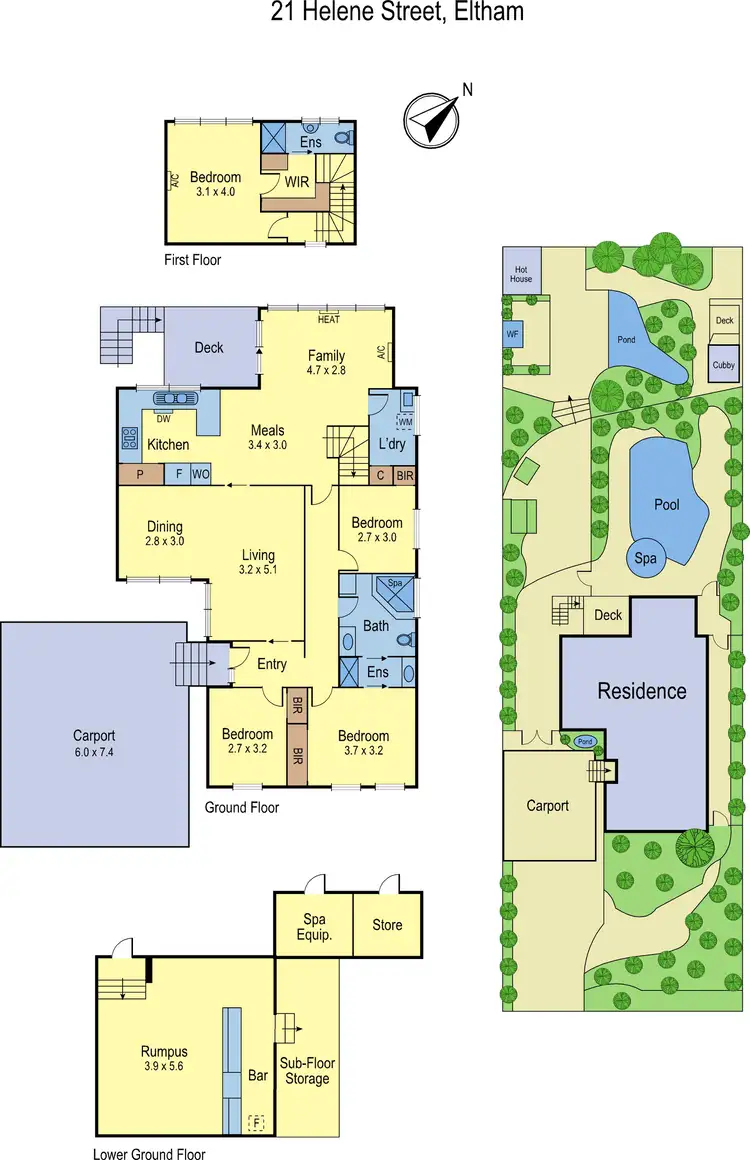 Floorplan of Homely house listing, 21 Helene Street, Eltham VIC 3095