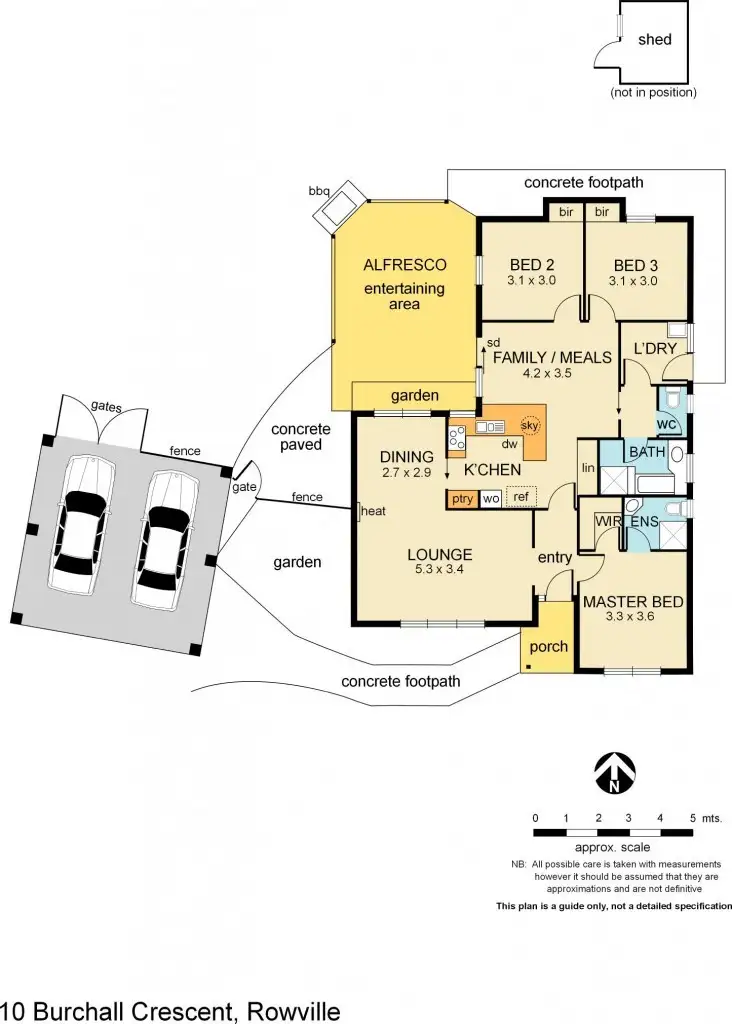 Floorplan of Homely house listing, 10 Burchall Crescent, Rowville VIC 3178