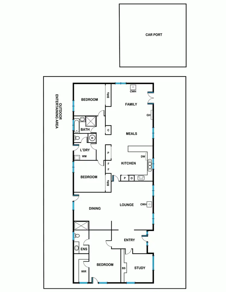 Floorplan of Homely house listing, 89 Nintingbool Road, Haddon VIC 3351