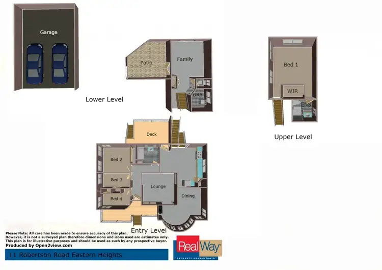 Floorplan of Homely house listing, 11 Robertson Road, Eastern Heights QLD 4305