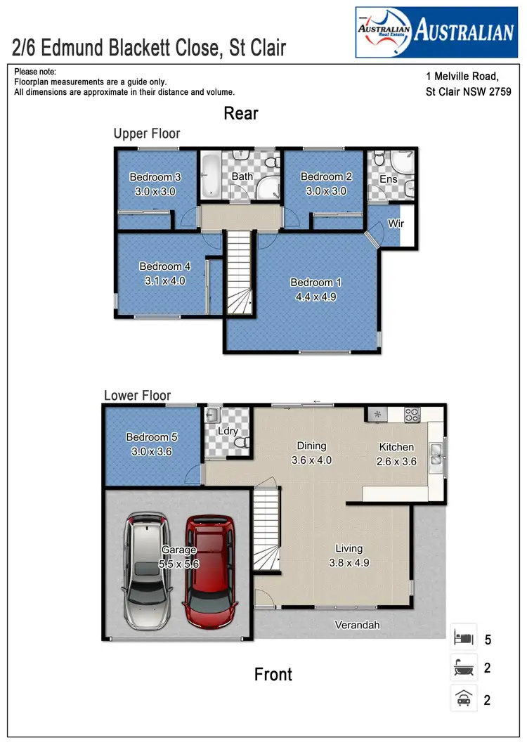 Floorplan of Homely house listing, 2/6 Edmund Blackett Close, St Clair NSW 2759