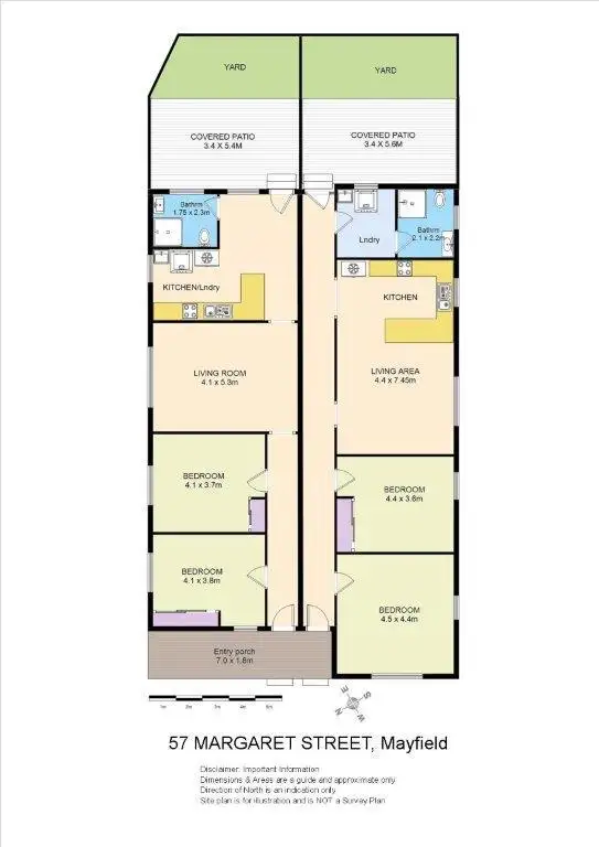Floorplan of Homely house listing, 57 Margaret Street, Mayfield East NSW 2304